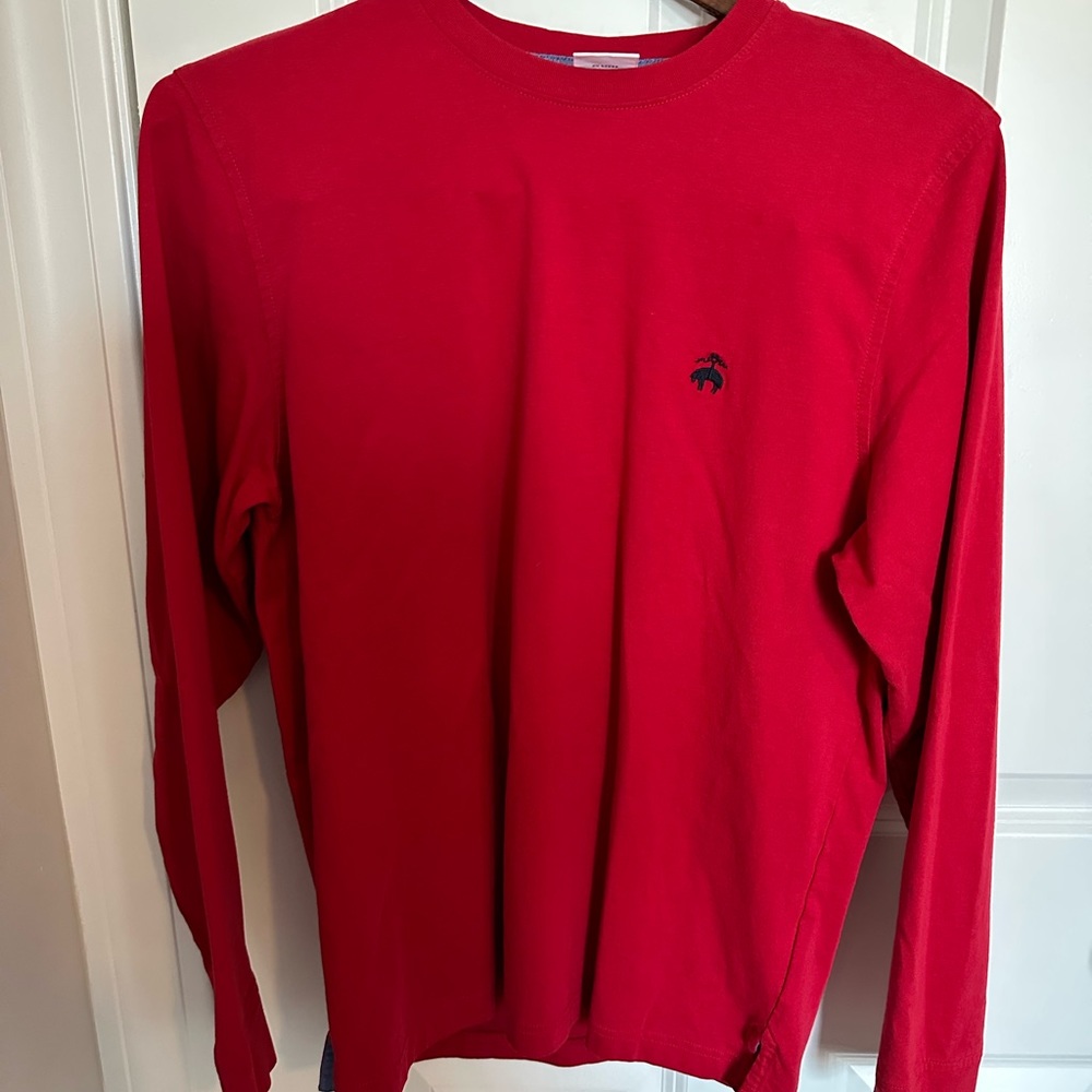 Brooks Brothers men’s red cotton long sleeve shirt. NWOT. Medium